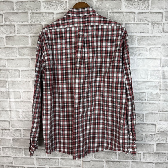 Brooks Brothers Regent Holiday Tartan Plaid Logo Pocket Button Down Shirt Men XL - Picture 4 of 7